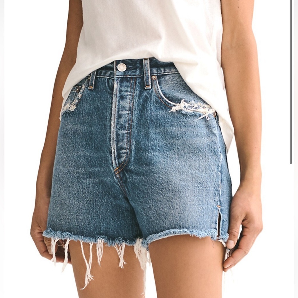 Agolde Dee Super High Rise Short in Precision size 28